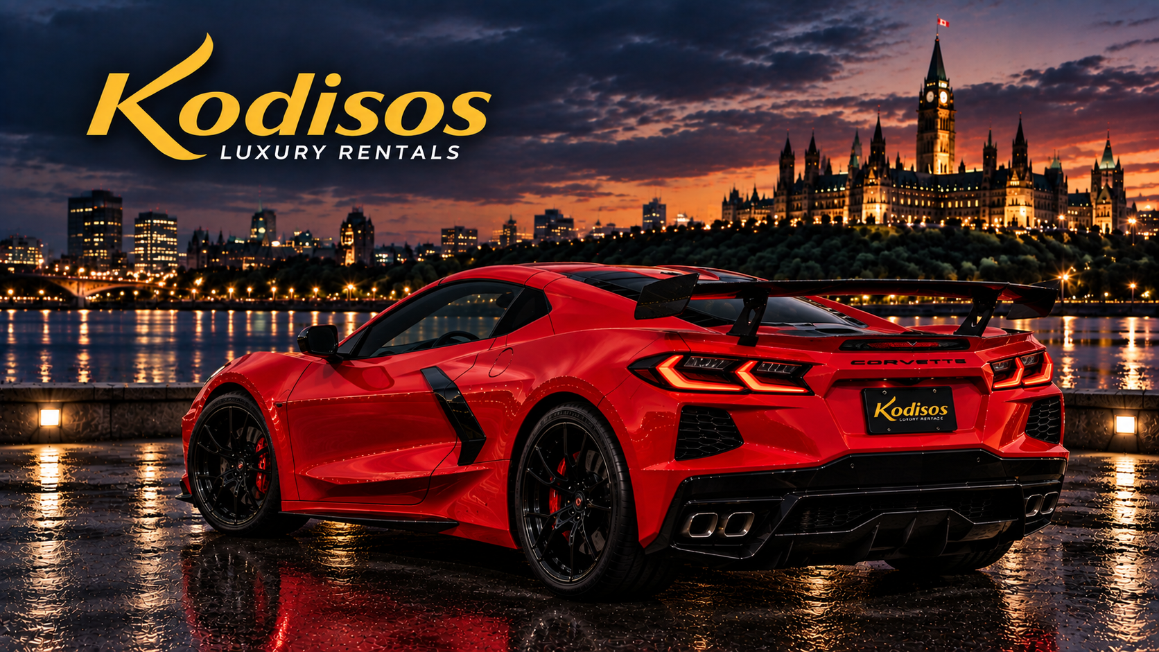 Torch Red Corvette C8