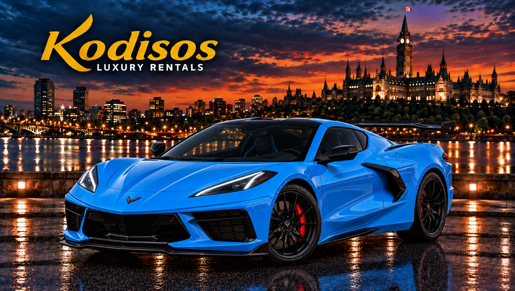 Rapid Blue Corvette C8
